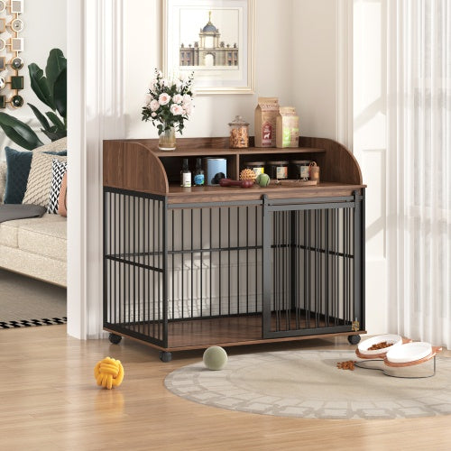 Wooden dog kennel