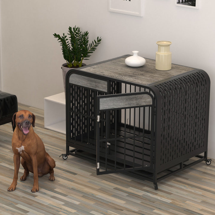 Wooden dog kennel furniture for home