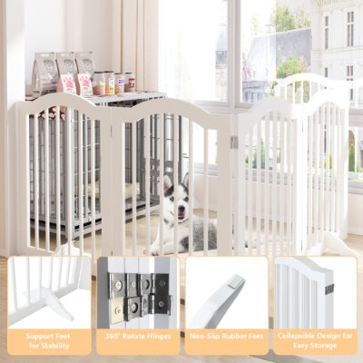 Wooden pet gate for stairs
