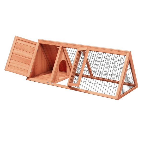 Wooden poultry hutch for indoor use