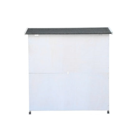 Wooden rabbit hutch with waterproof roof