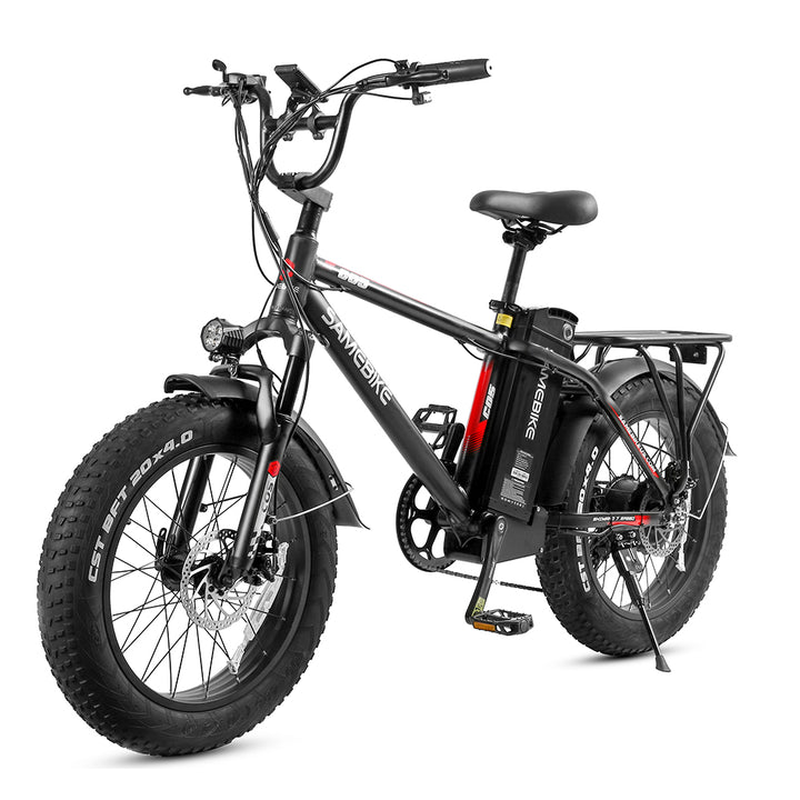 Adult Electric Bike (750W/ 50KM Range/ 35KMPH Top Speed) Black & Red - XWC05