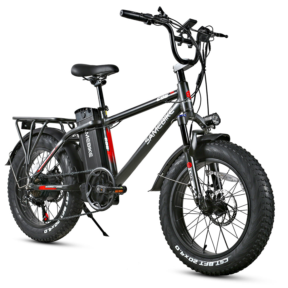 Adult Electric Bike (750W/ 50KM Range/ 35KMPH Top Speed) Black & Red - XWC05