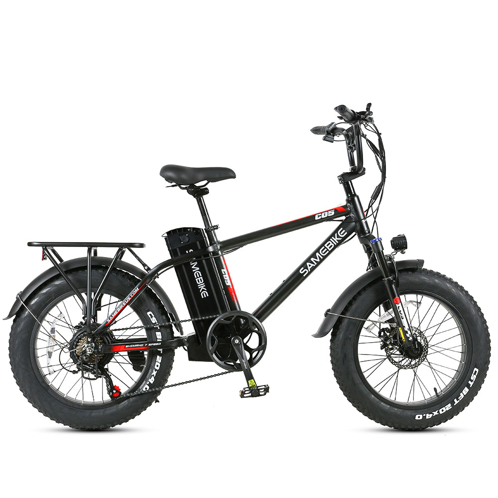 Adult Electric Bike (750W/ 50KM Range/ 35KMPH Top Speed) Black & Red - XWC05