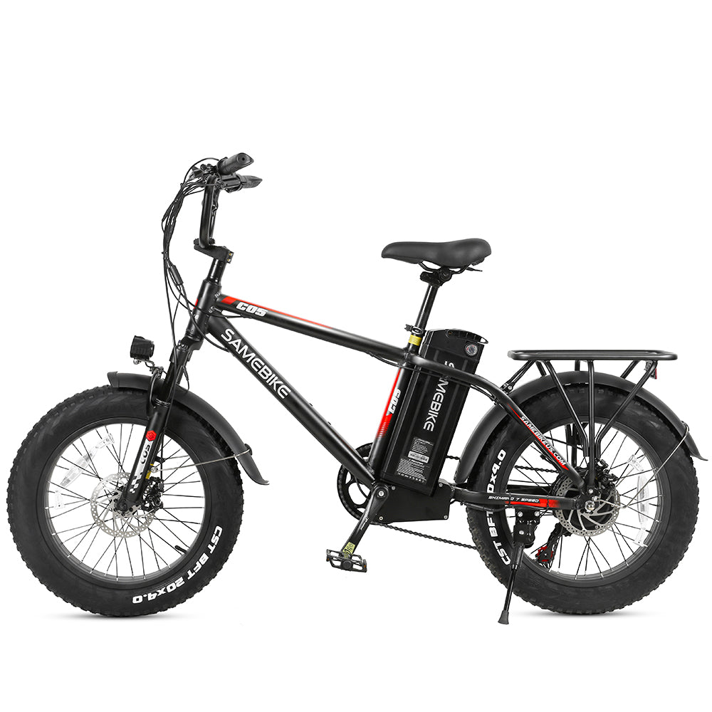 Adult Electric Bike (750W/ 50KM Range/ 35KMPH Top Speed) Black & Red - XWC05