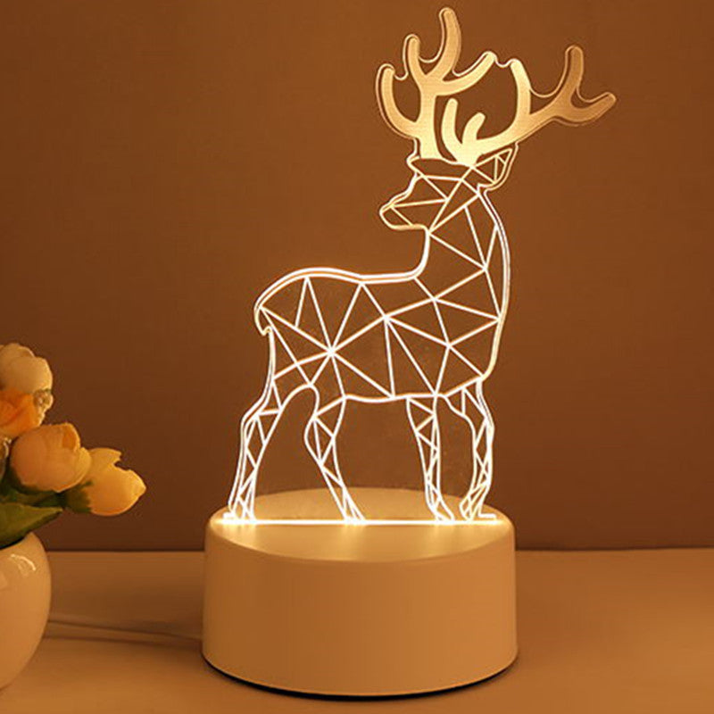 Xmas home 3D LED lamp