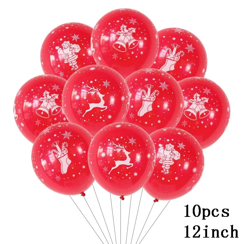 Xmas party air globos with festive designs