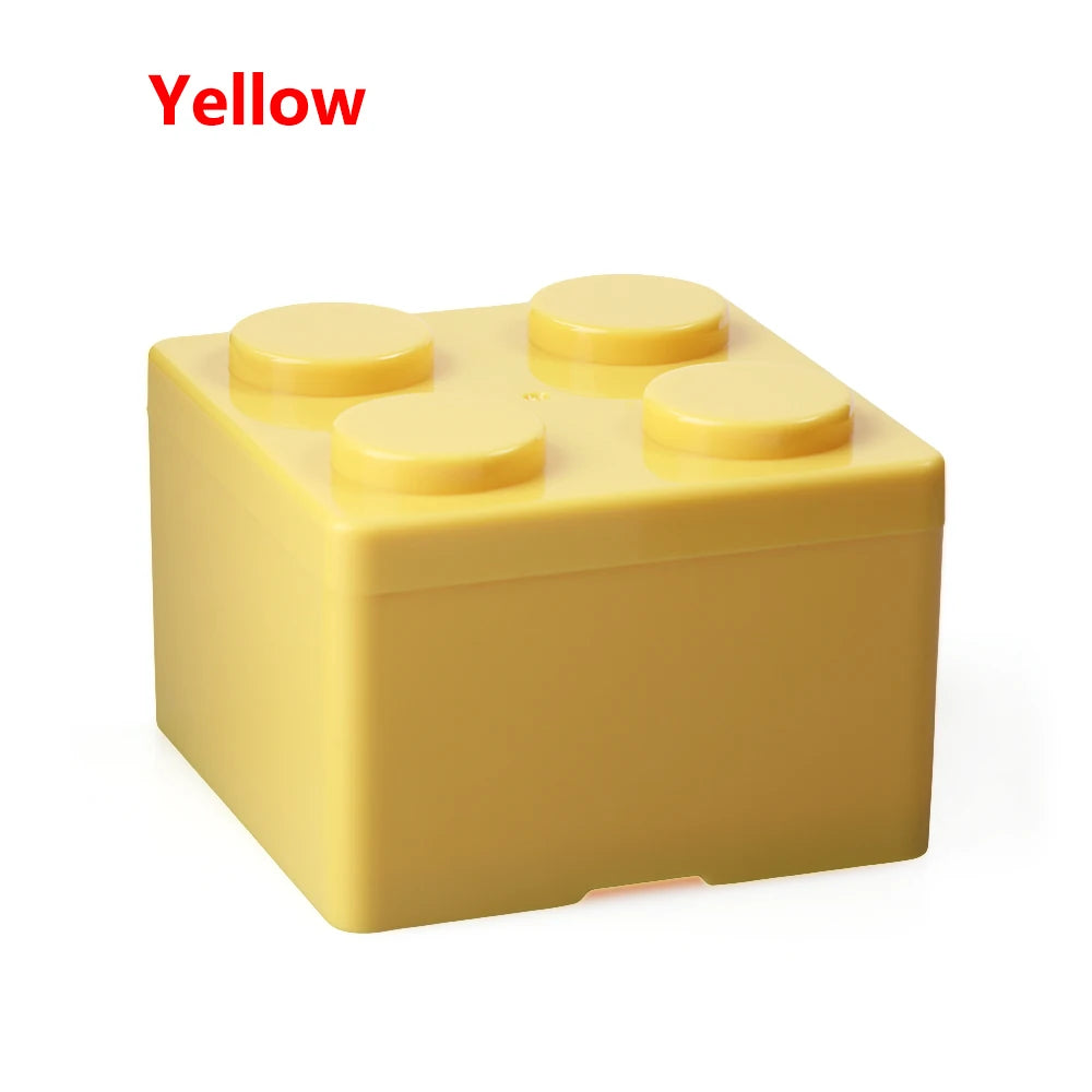 Yellow Plastic building block shapes