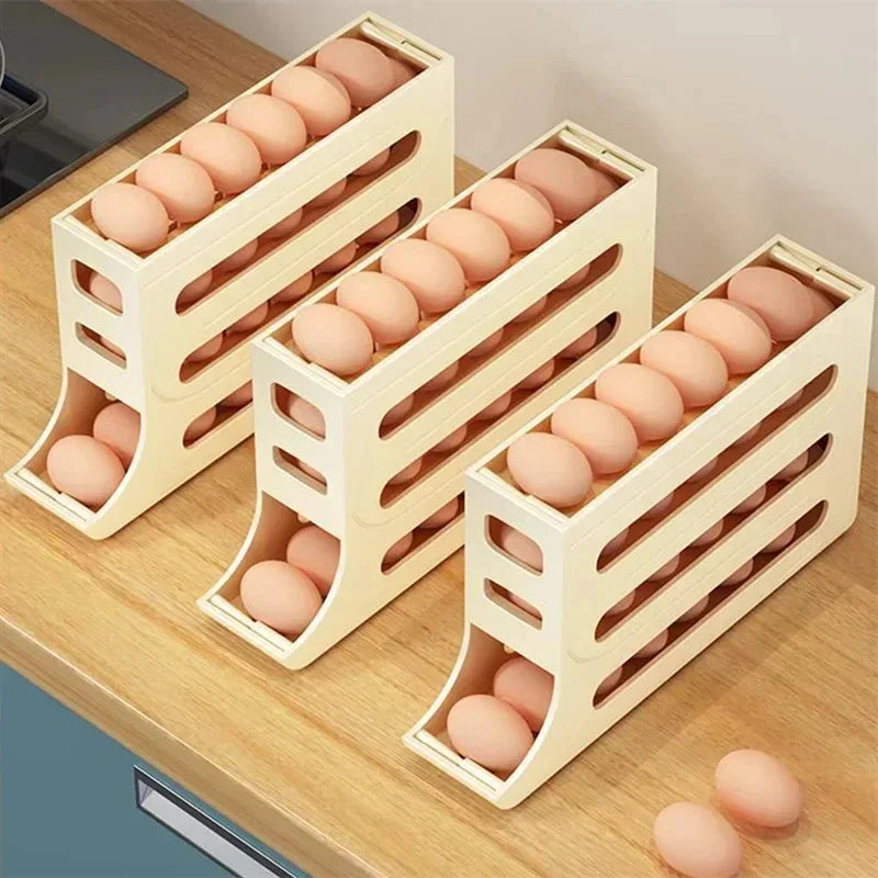 Yellow Scrolling Egg Basket Box