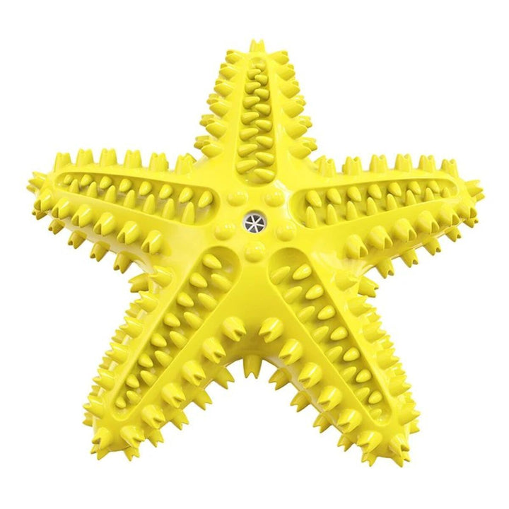 Yellow star shaped toy