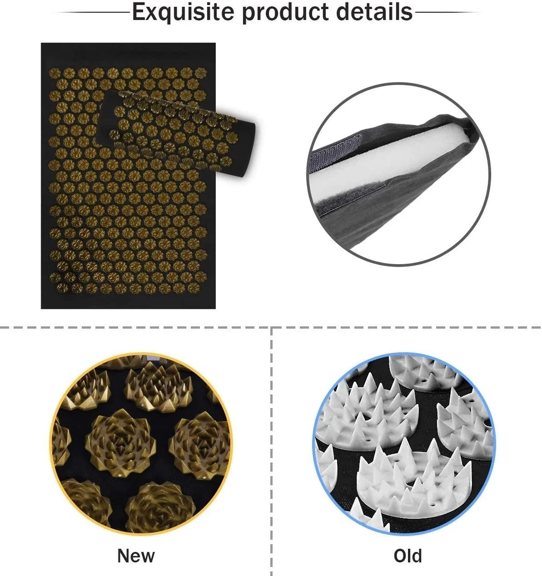 Yoga Mat with Spikes for Body Massage

