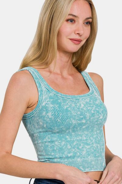 Zenana Ribbed Tank Top
