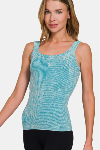 Zenana Tank with Ribbed Texture
