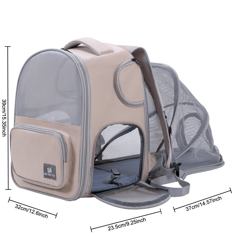 Zip closure pet carrier bag