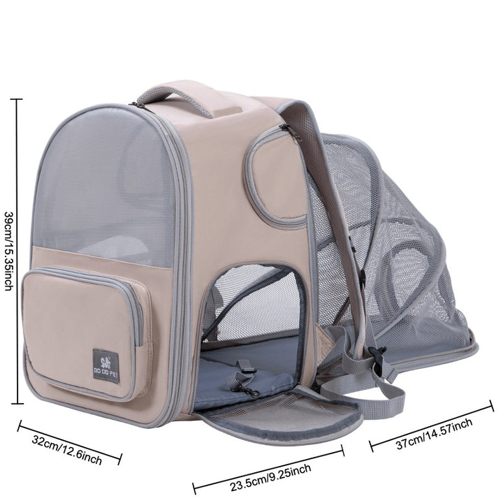 Zip closure pet carrier bag
