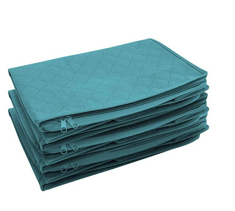 Zippered non-woven storage box