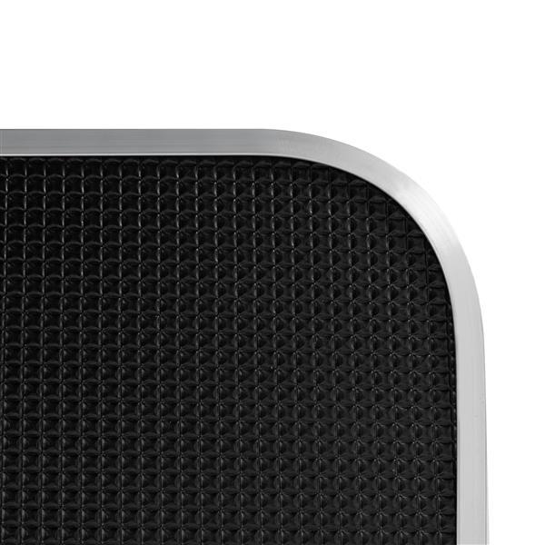 Close-up of a Black Dog Grooming Table