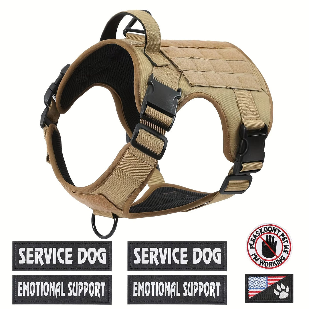 Tan Safety Reflective Pet Harness