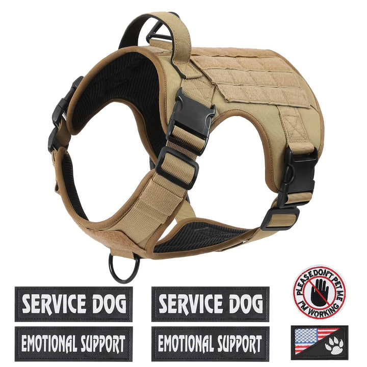 Tan Safety Reflective Pet Harness