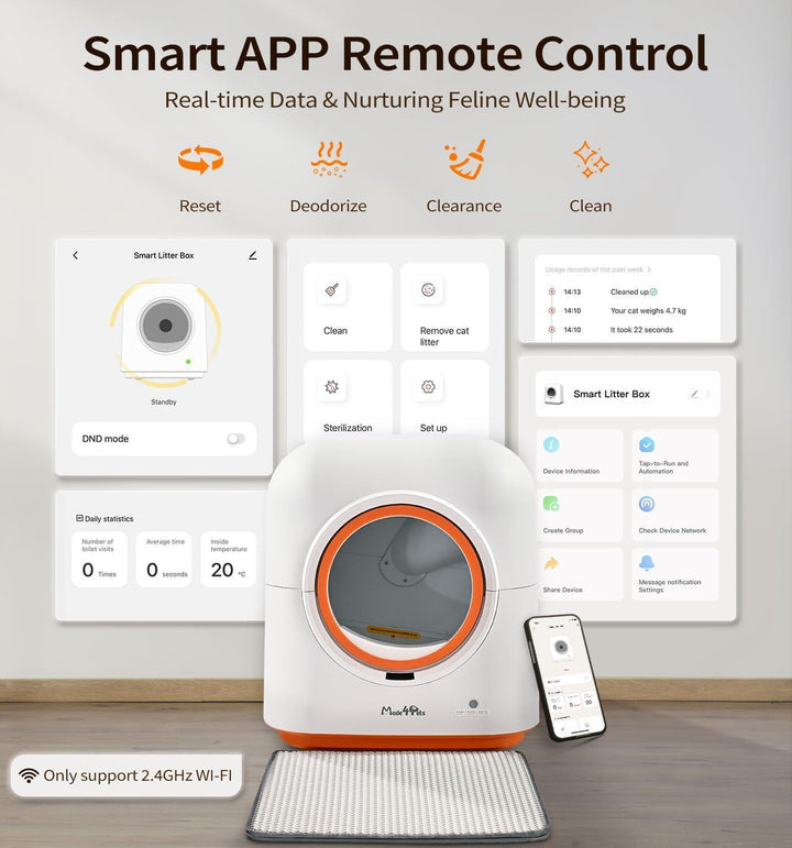 Smart App Remote Control Cat Box