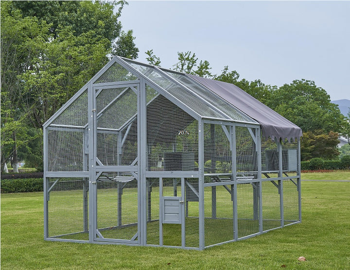 Grey Outdoor Cat House