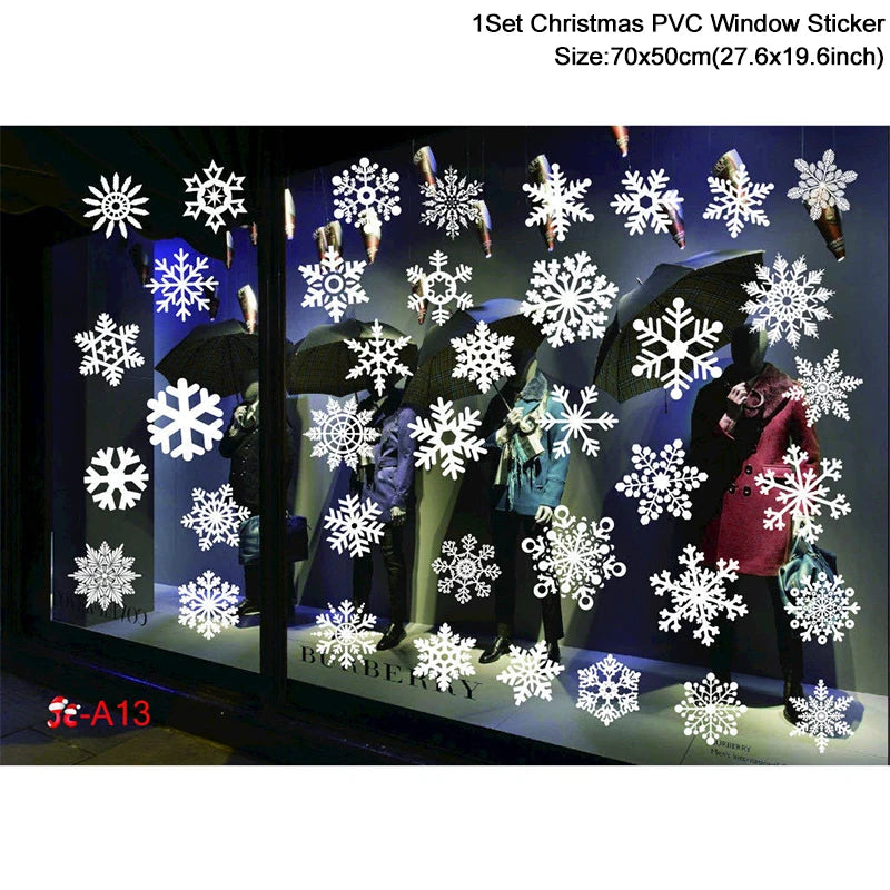 christmas PVC window stickers