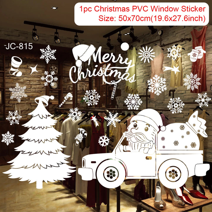 christmas decorations window stickers