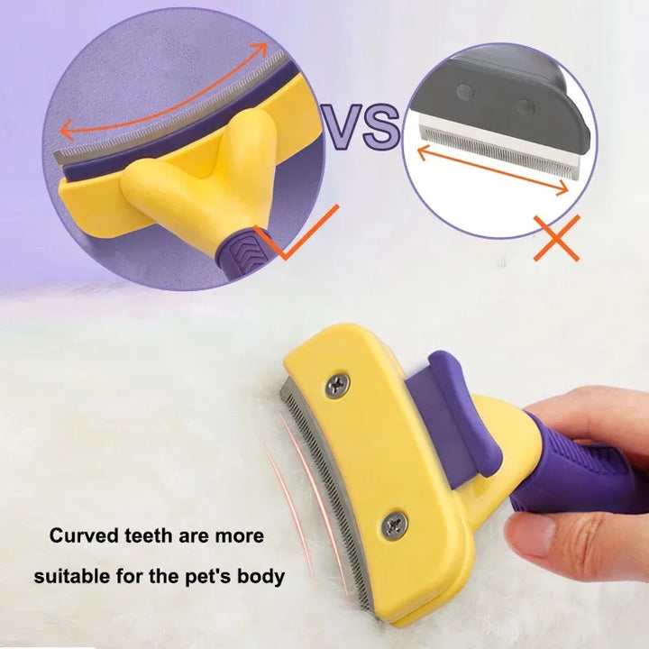 curved Teeth Grooming Brush