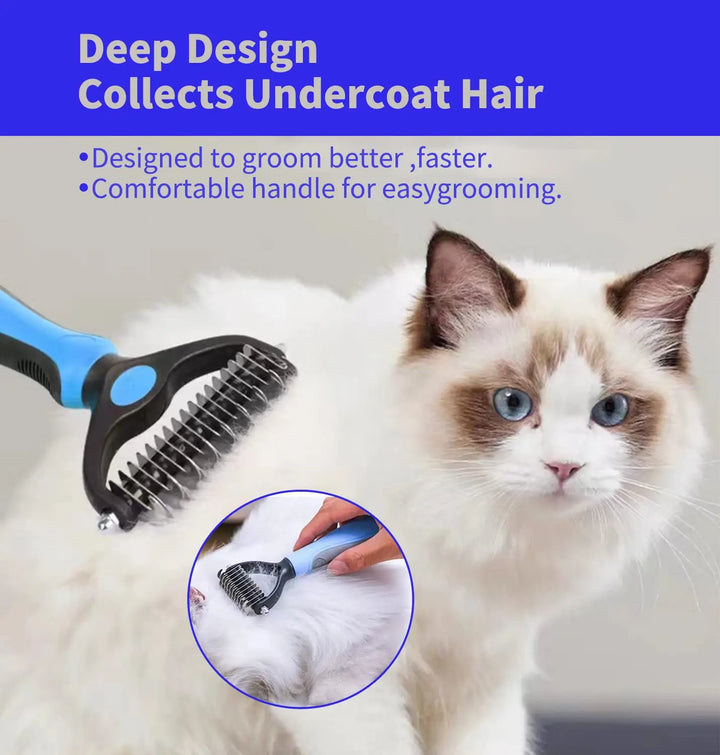 deep design collects undercoat hair 