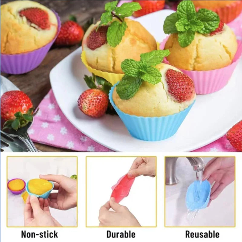 durable & reusable Silicone Muffin Molds