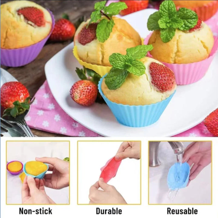 durable & reusable Silicone Muffin Molds