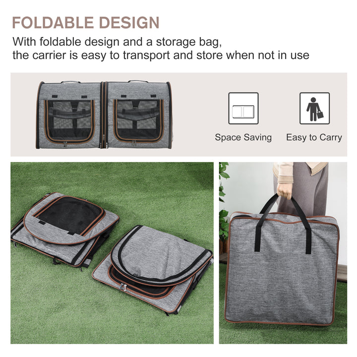 Secure Foldable Cat Carrier For Car