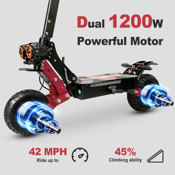 Adult Electric Scooter (2x1200W/ 75KM Range/ 70KMPH Top Speed)- ZO01 Pro Metamoov