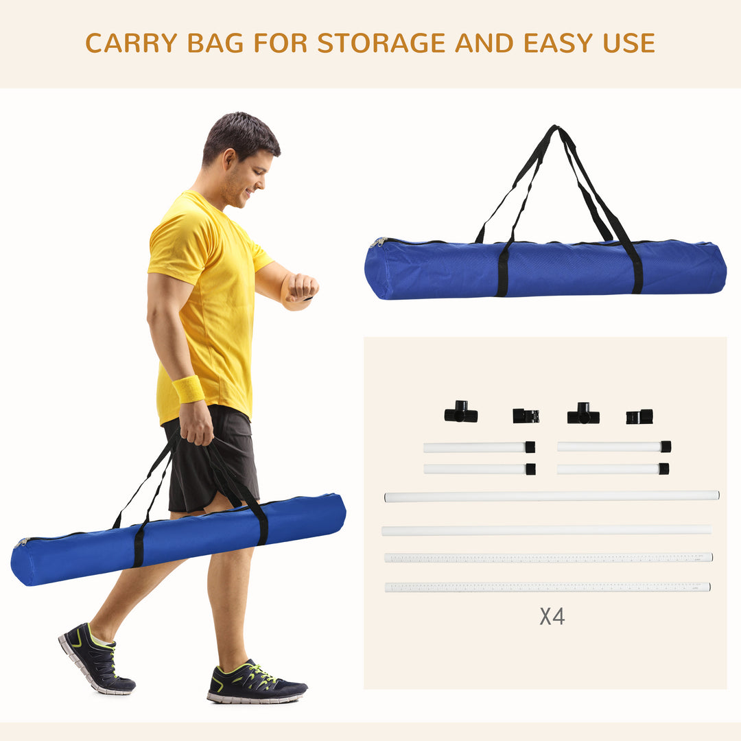 Men Carry PawHut 4 Piece Dog Agility Starter Kit