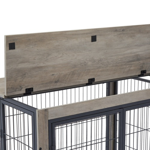 Modern Grey Dog Cage