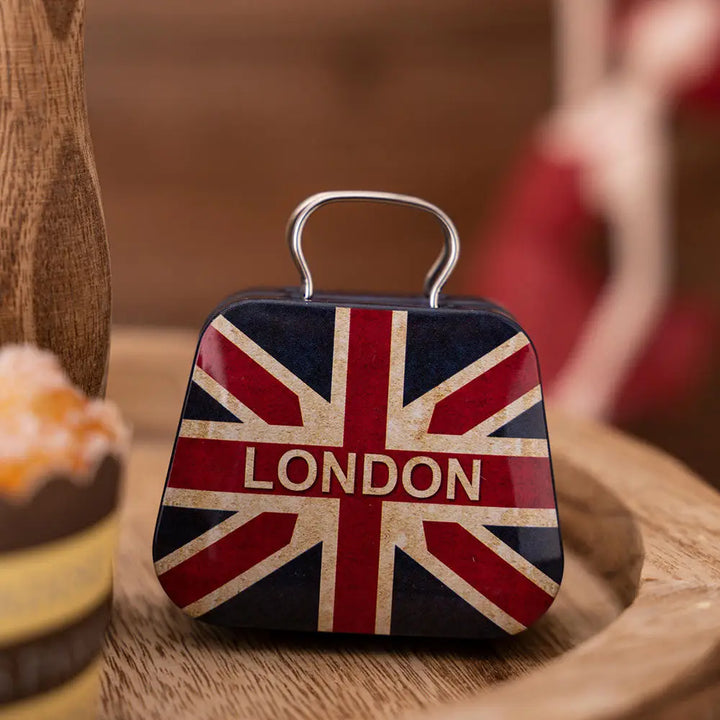 handbag tin jar for decoration