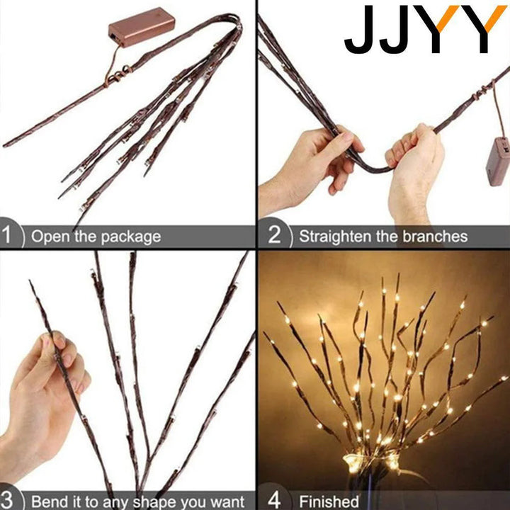 how to LED twig lights