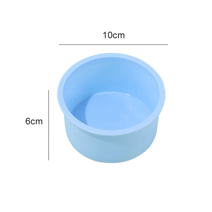 silicone cake pan in blue color