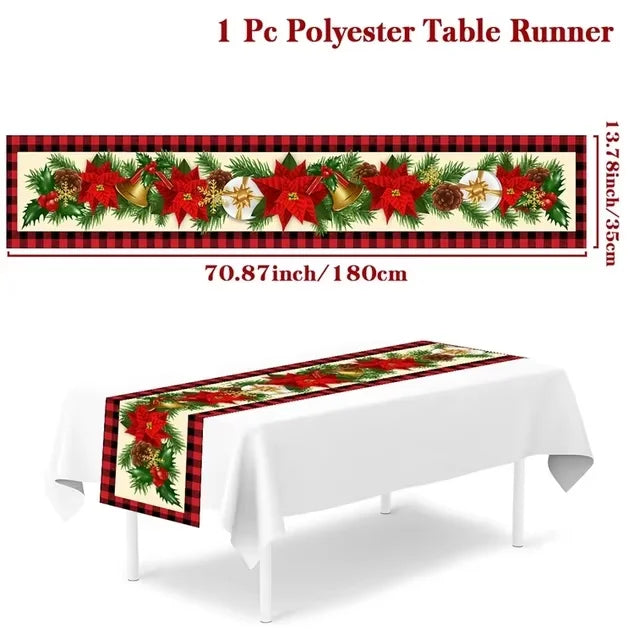 table runner for Christmas parties